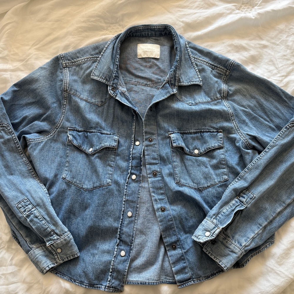 Citizens of Humanity Blue Denim lightweight Shirt